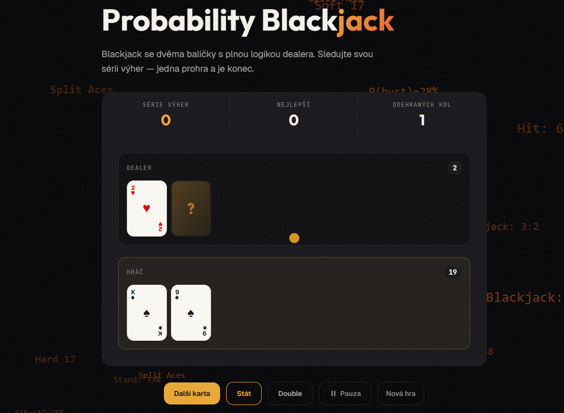 Probability Blackjack